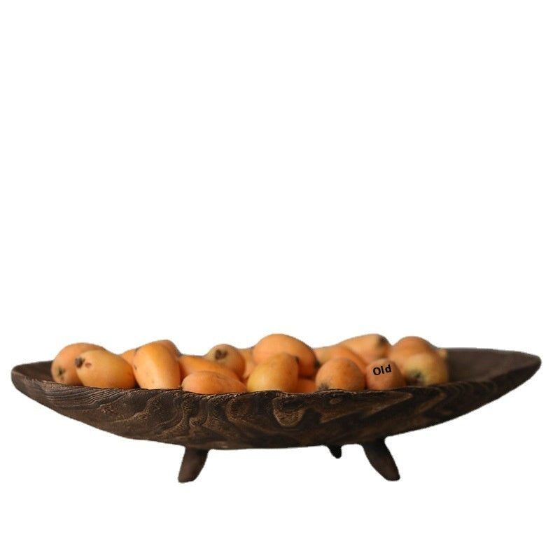 Solid Wood Fruit Large Wooden Decorative Tray