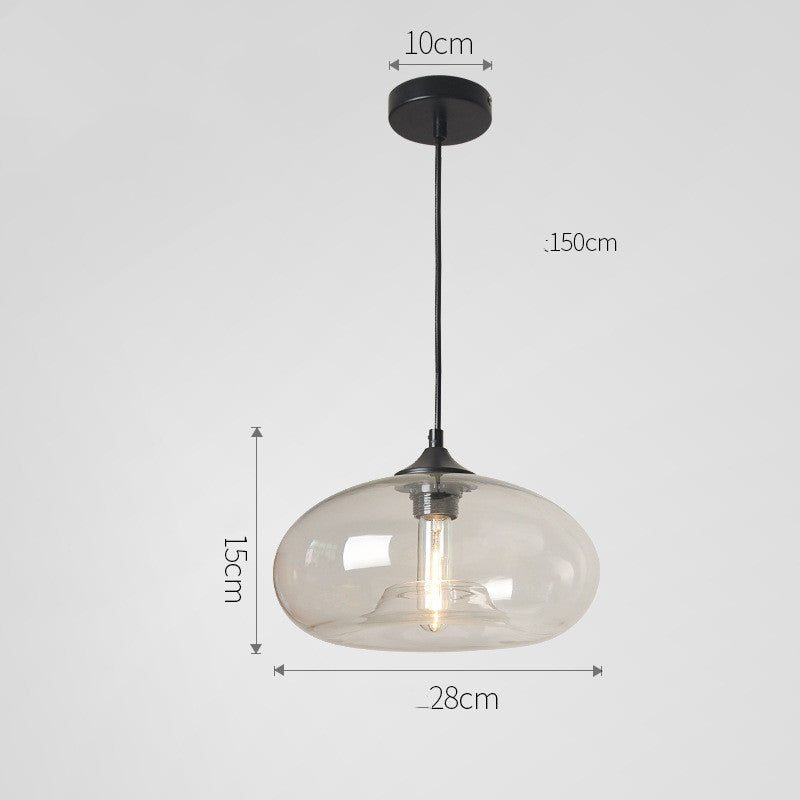 Nordic Modern Loft Pendant Lamp Glass Lustre