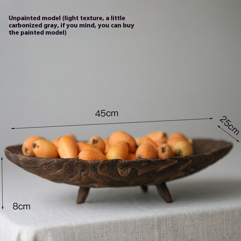 Solid Wood Fruit Large Wooden Decorative Tray