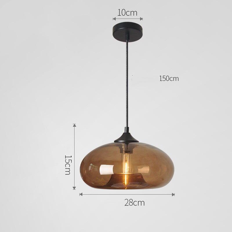 Nordic Modern Loft Pendant Lamp Glass Lustre