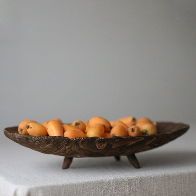 Solid Wood Fruit Large Wooden Decorative Tray