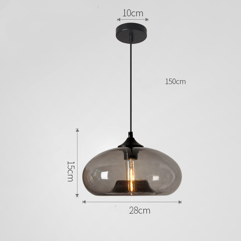 Nordic Modern Loft Pendant Lamp Glass Lustre