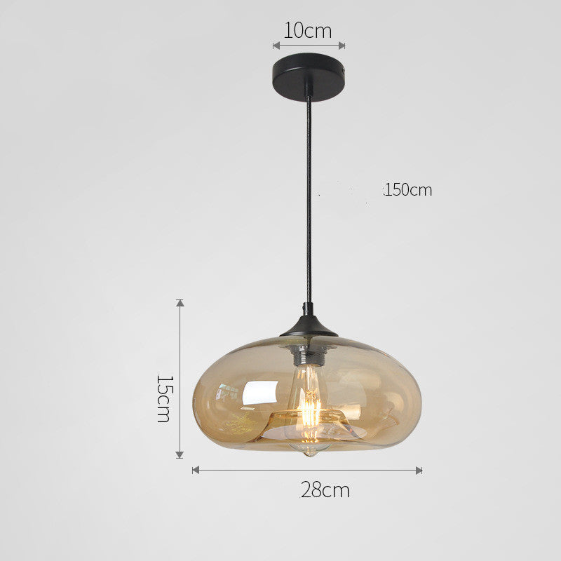 Nordic Modern Loft Pendant Lamp Glass Lustre